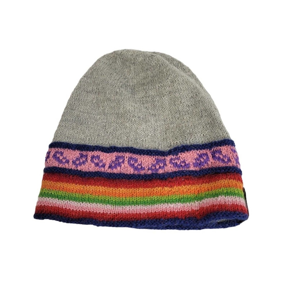 Wipalla Multicolor Alpaca Knit Winter Hat Cap Beanie